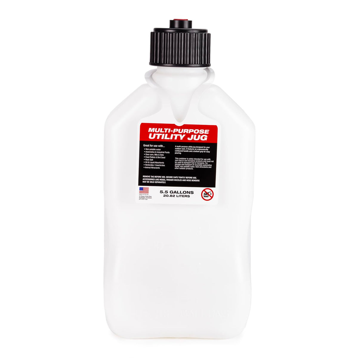 5.5 Gallon Motorsport Container White J2733