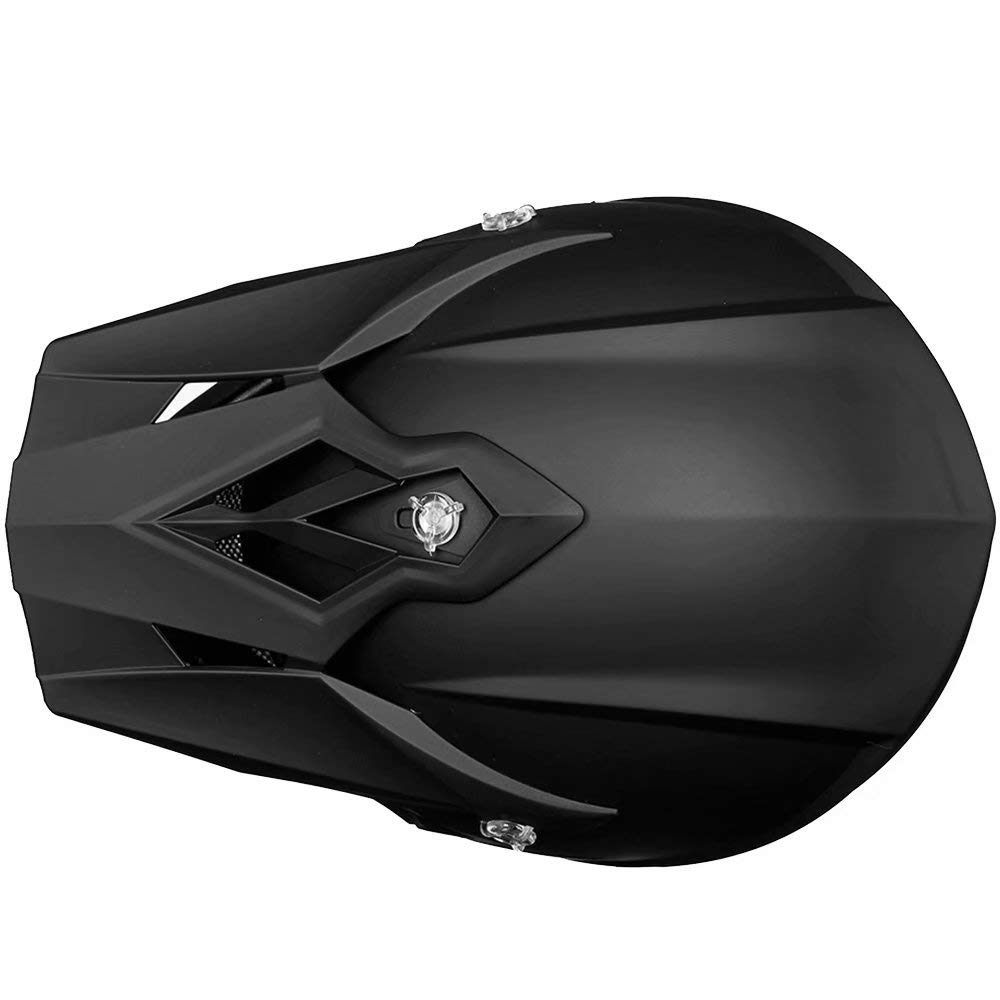 Adult Full Face Motorcycle Helmet, DOT Approved, Matte Black K3096