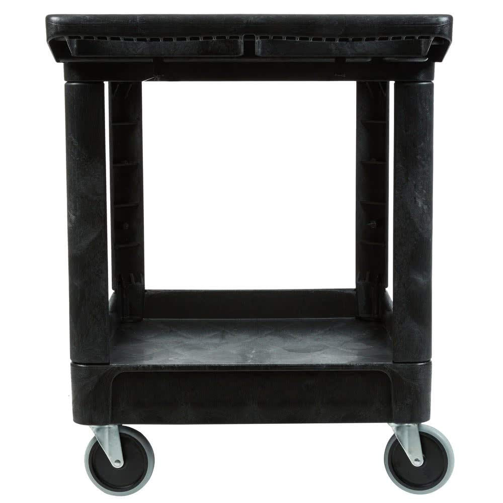 2-Shelf Utility Service Cart, Black, 500 lbs. Capacity C3300