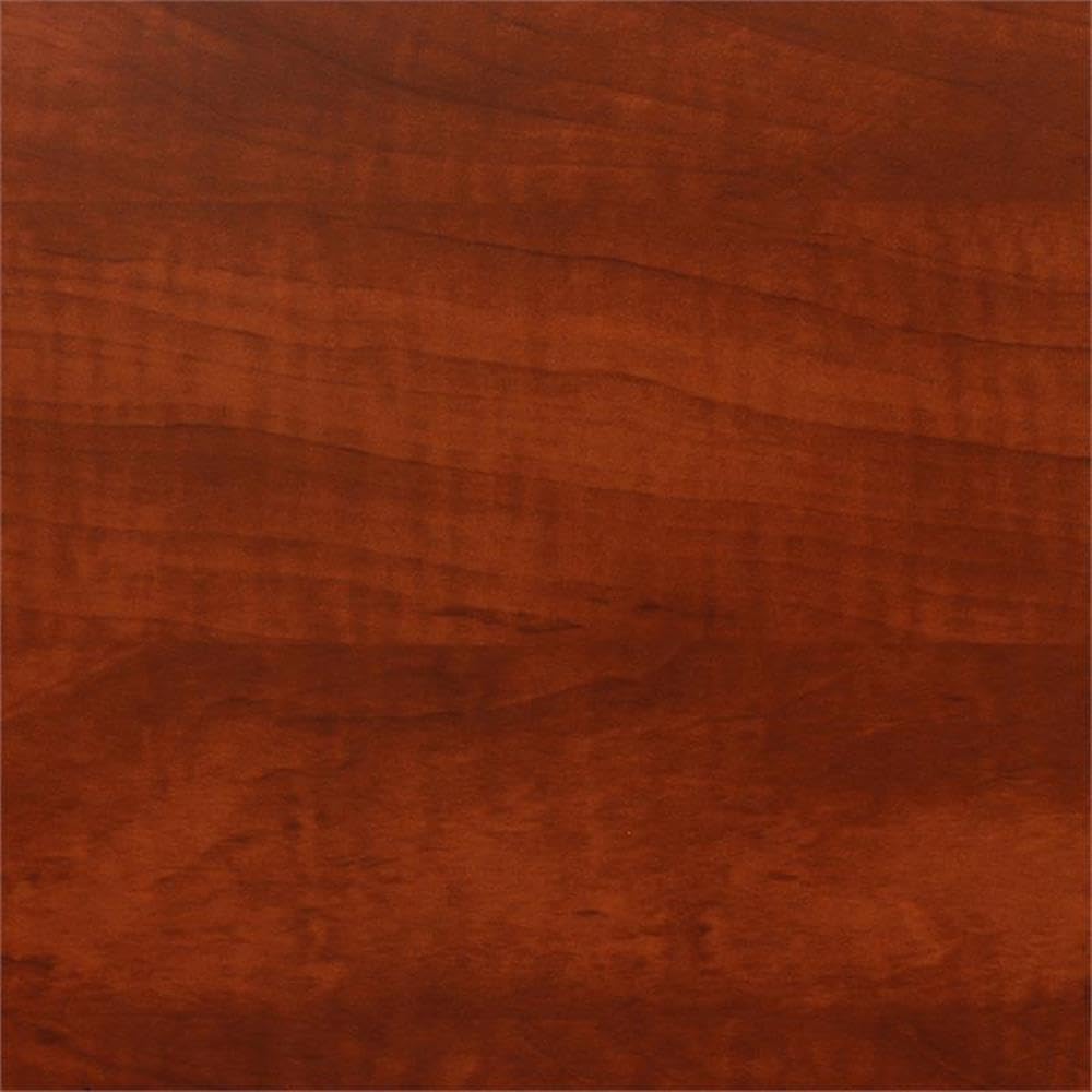 30" Square Folding Breakroom Table Reversible Cherry Maple Top Black Steel Legs U60099