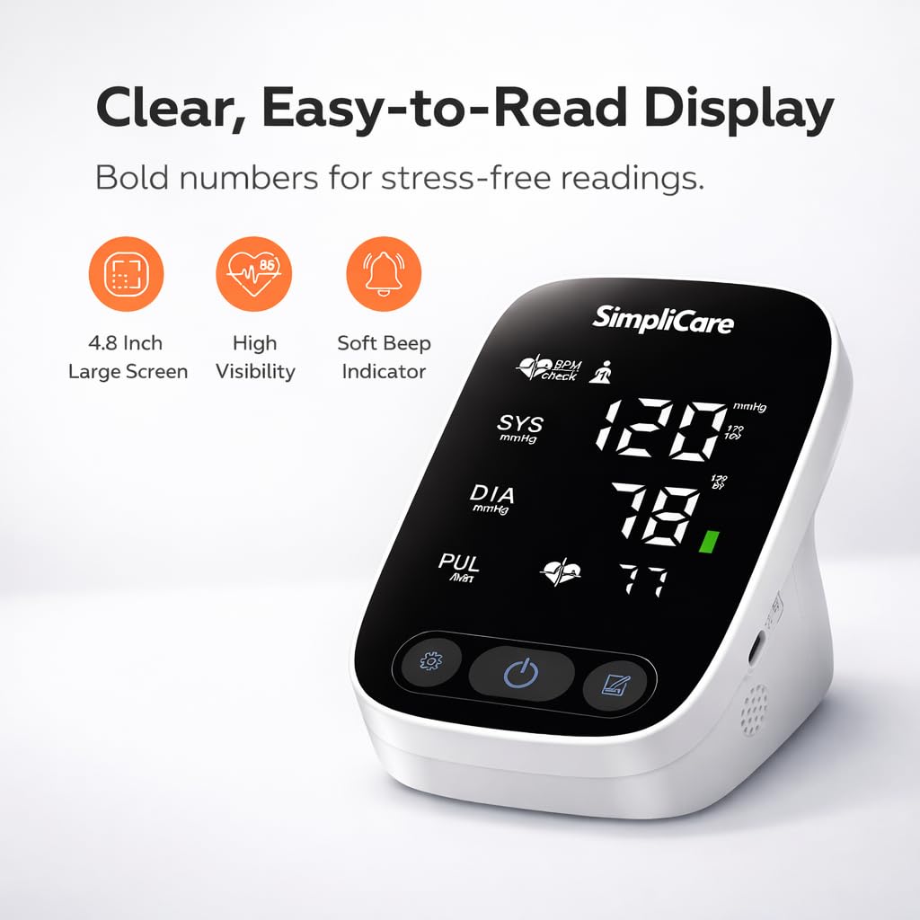 Blood Pressure Monitor with XL Cuff and LED Display U1816