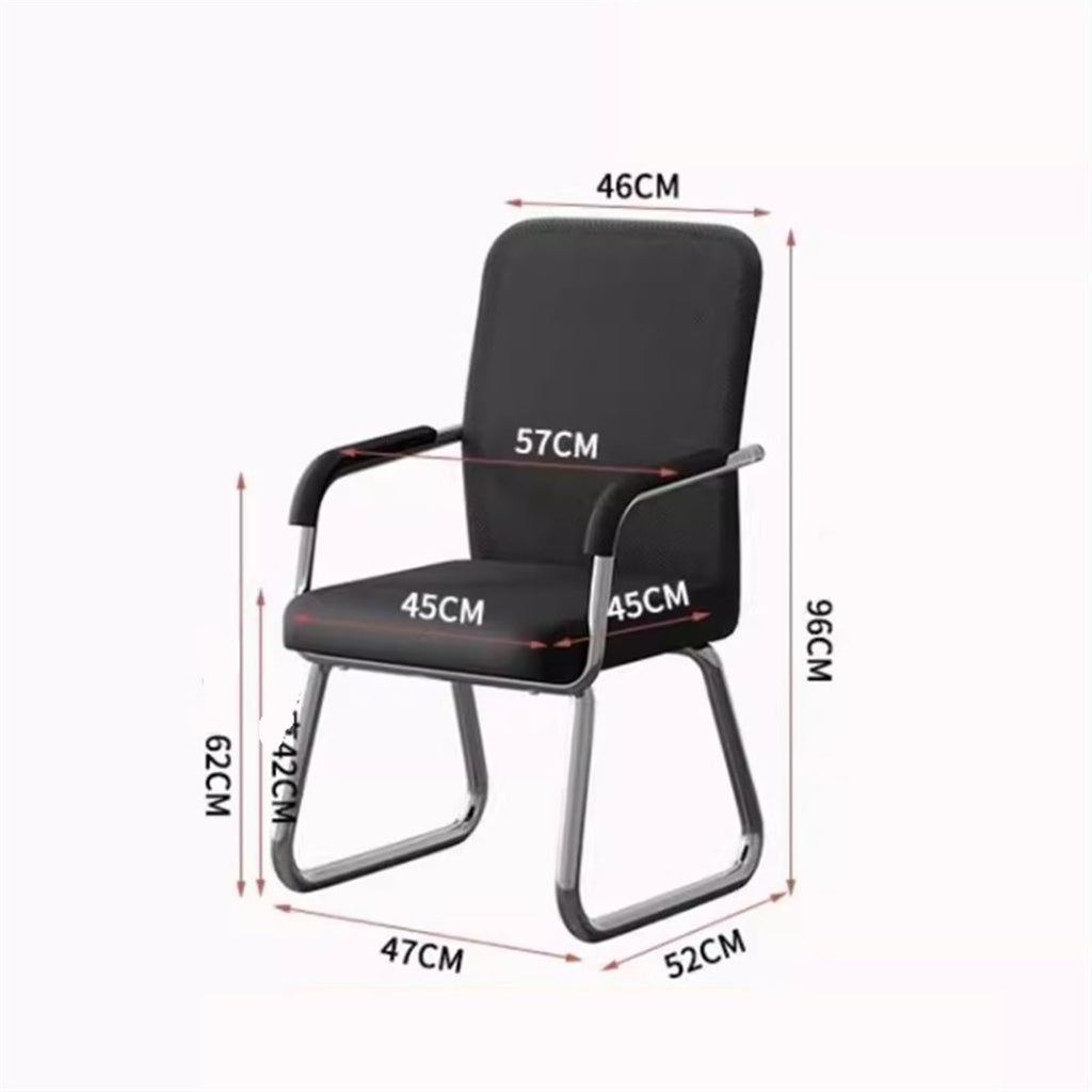 Breathable Mesh Office Chair with Armrests and Chrome Plated Metal Frame X180992