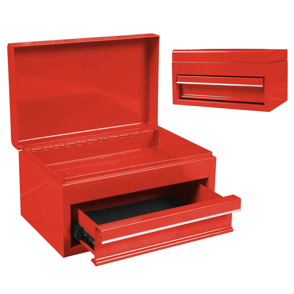 10" Mini Portable Steel Tool Box with Drawer H632