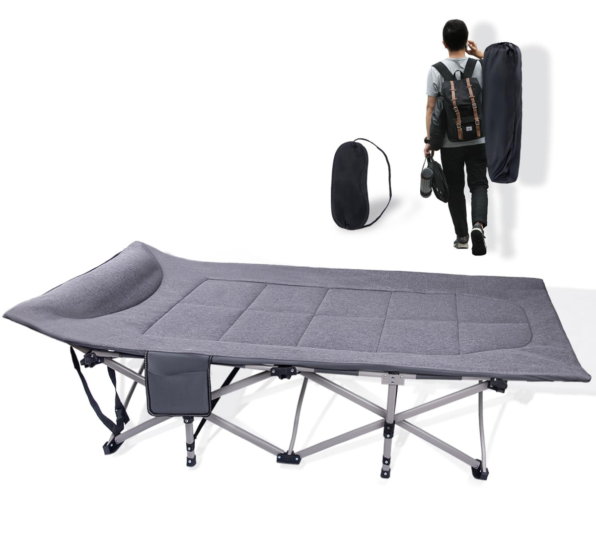Folding Camping Cot with Carry Bag R302