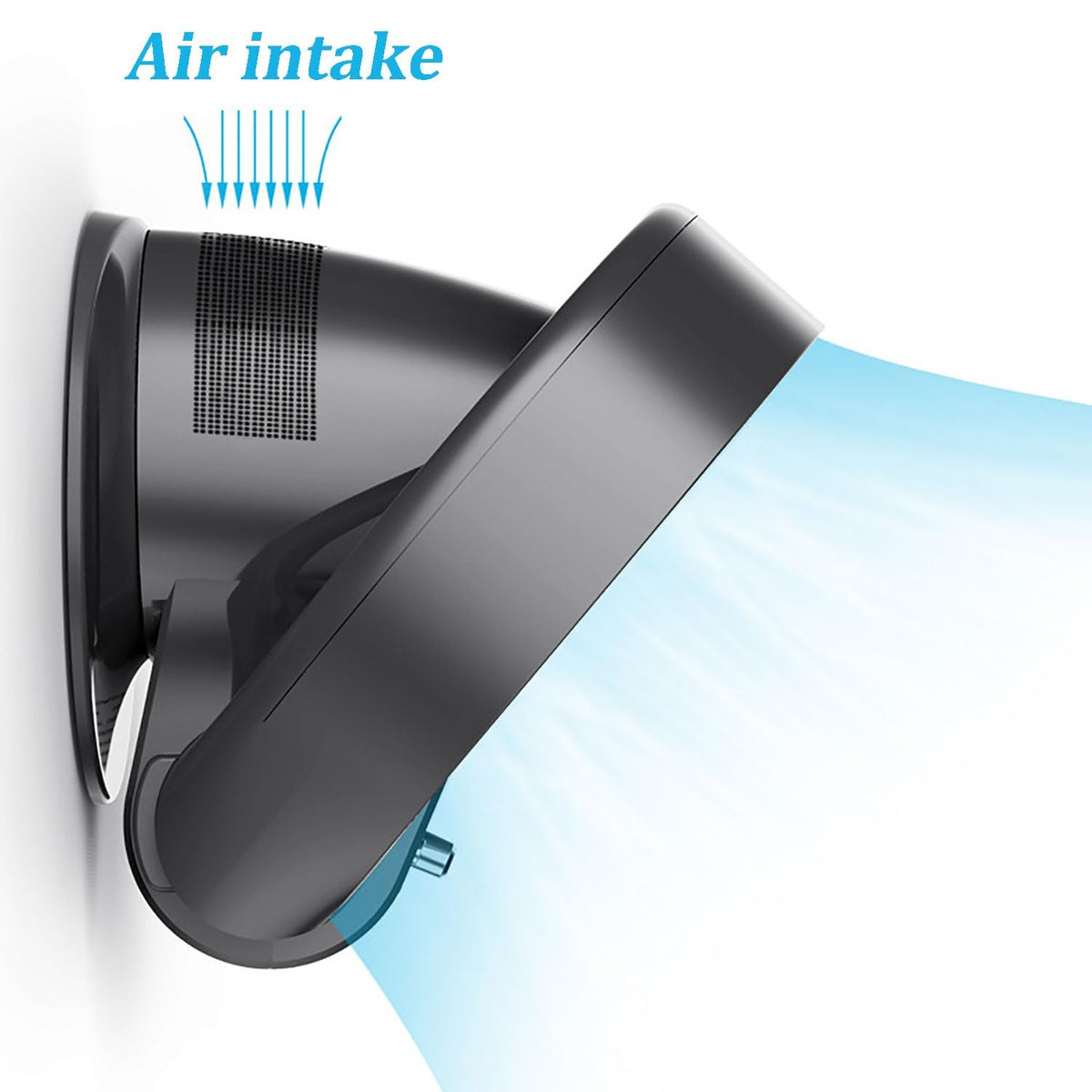 Bladeless Cooling Table Fan Wall Mount 3 Speeds Timer N23368