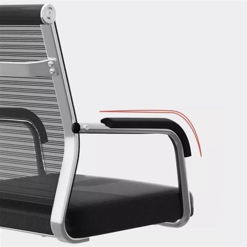 Breathable Mesh Office Chair with Armrests and Chrome Plated Metal Frame X180992