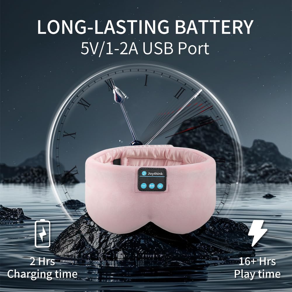 Silk Bluetooth Sleep Mask Headband Earphones F4493