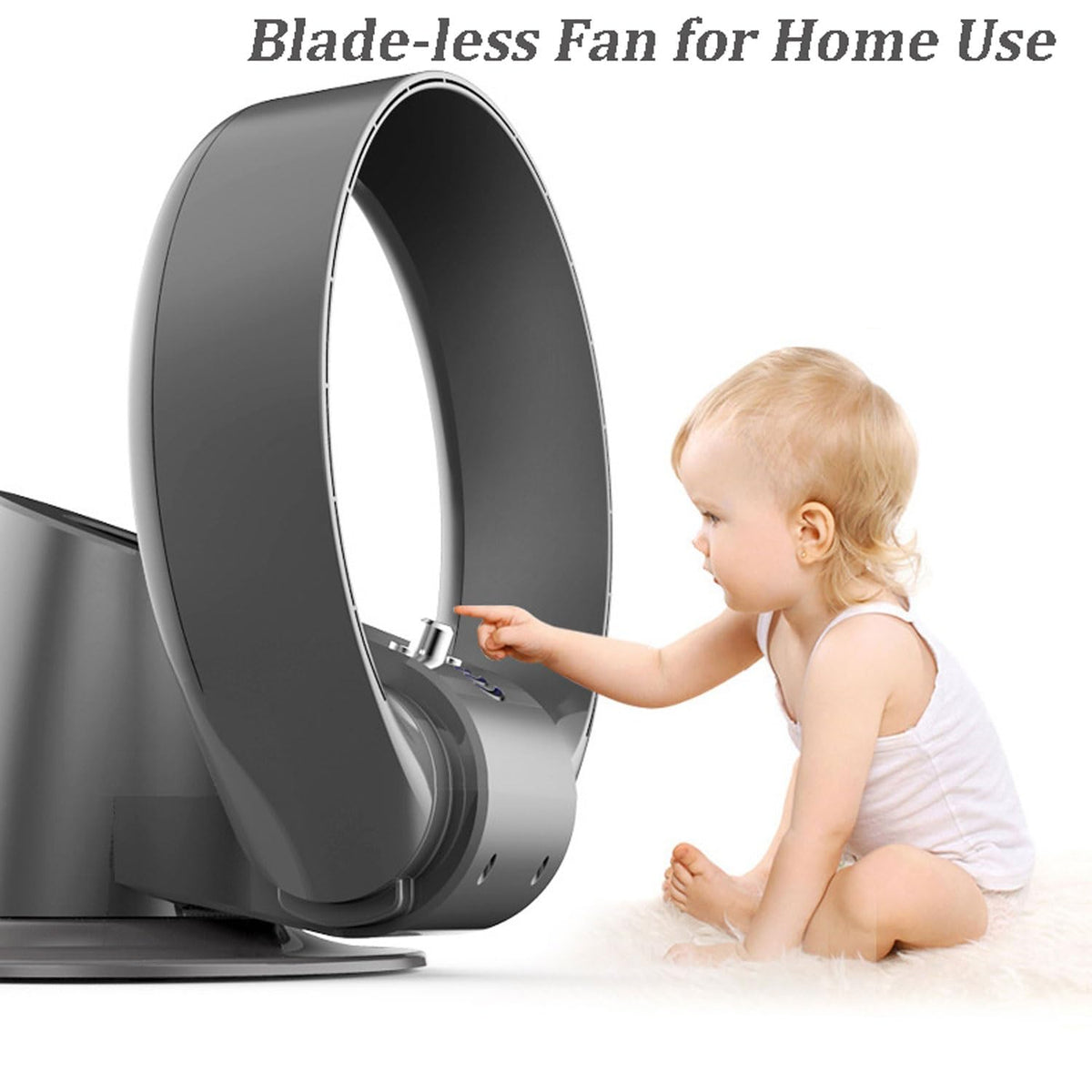 Bladeless Cooling Table Fan Wall Mount 3 Speeds Timer N23368