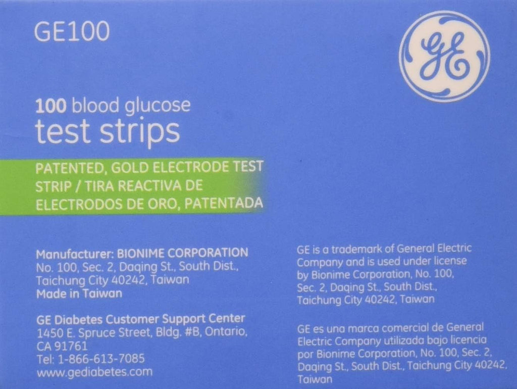 Diabetic Test Strips 100 Count Z123