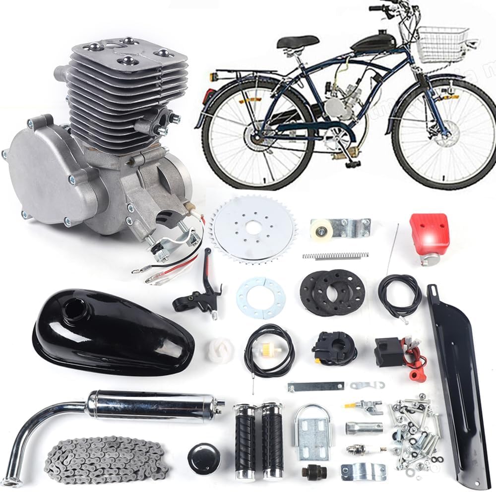 2-Stroke 100cc Bicycle Engine Kit with 44 Tooth Sprocket Q89559