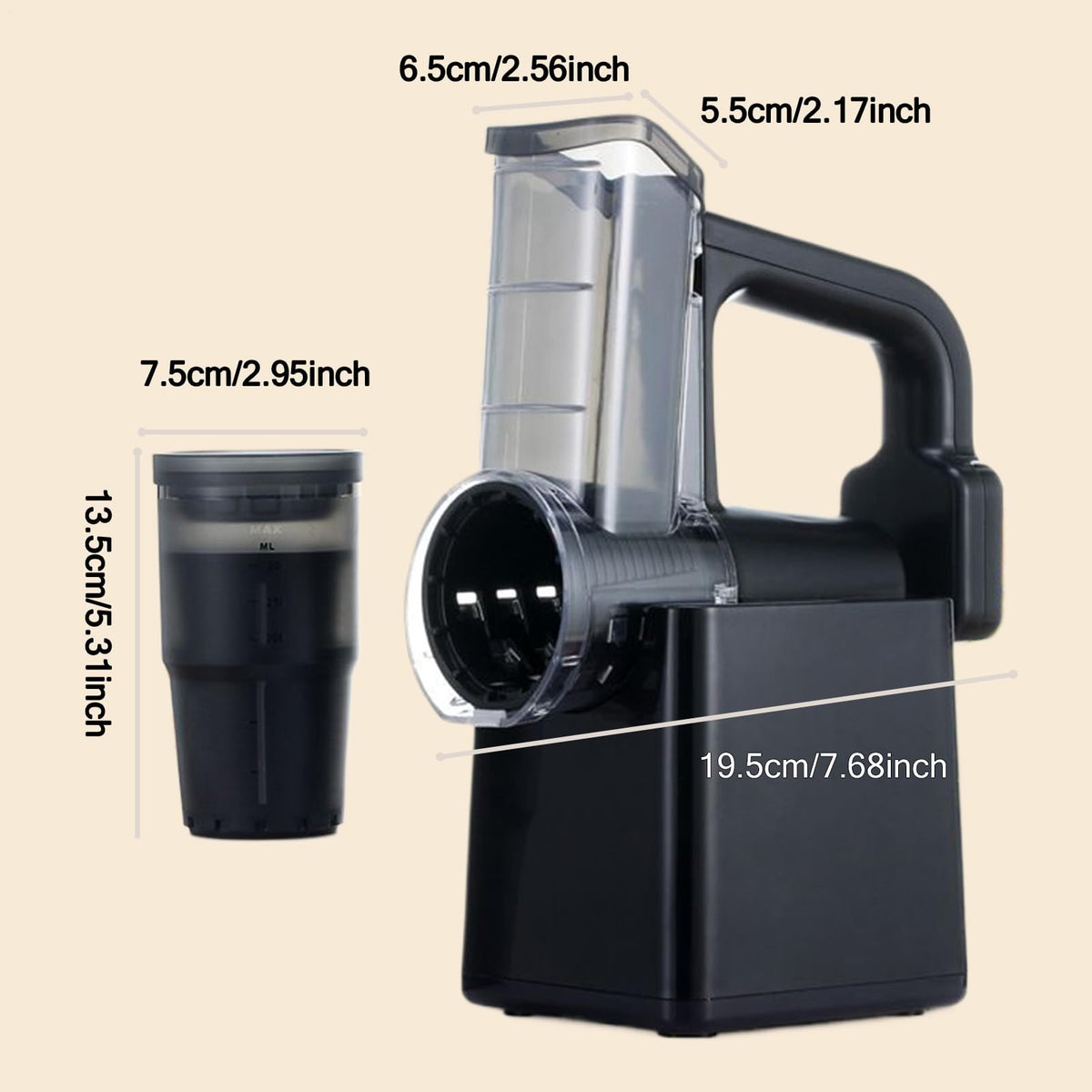 Automatic Rechargeable Food Slicer with 3 Blades D711714