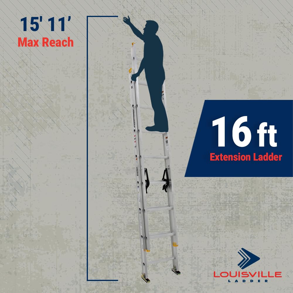 16 ft Aluminum Extension Ladder J339