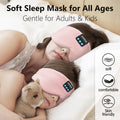 Silk Bluetooth Sleep Mask Headband Earphones F4493