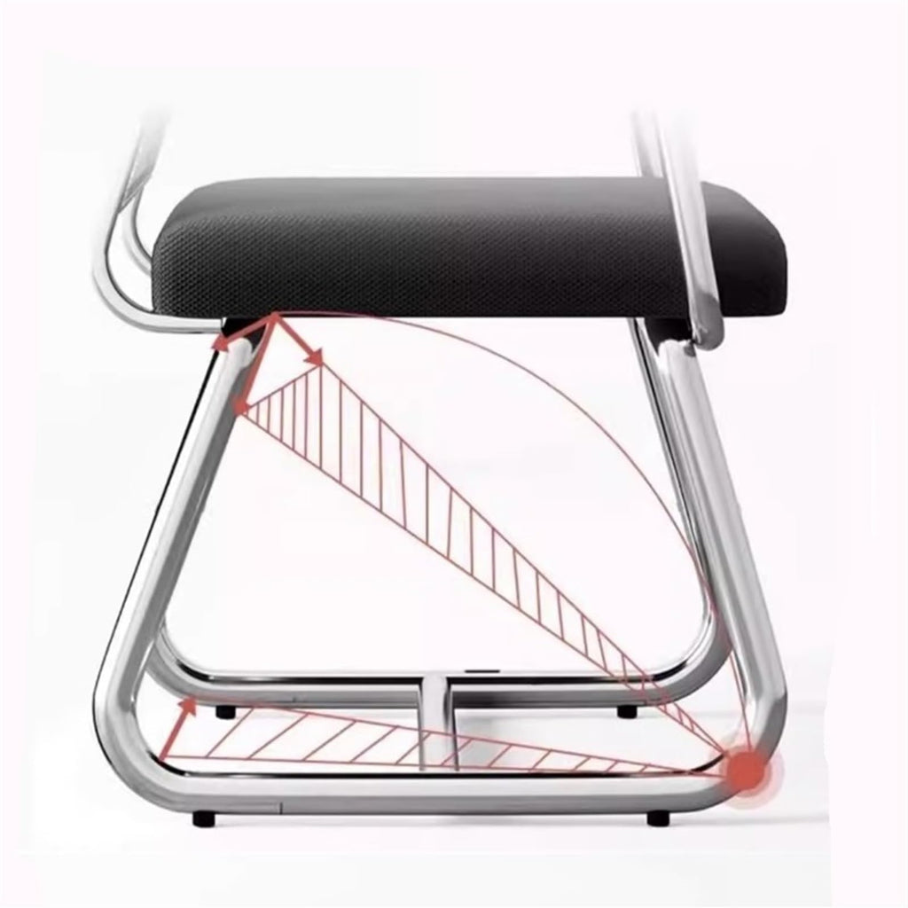 Breathable Mesh Office Chair with Armrests and Chrome Plated Metal Frame X180992