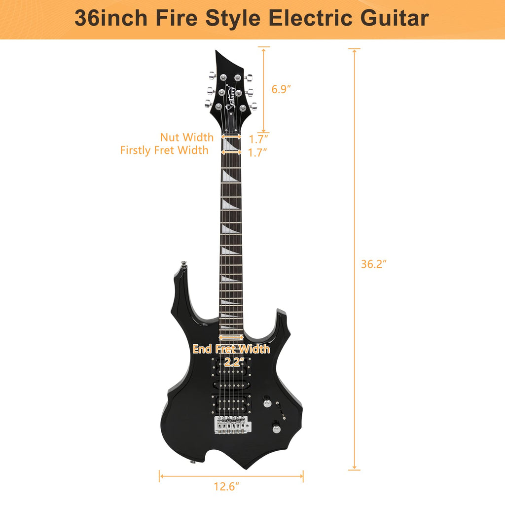 Black Electric Guitar with Accessories Pack G601532