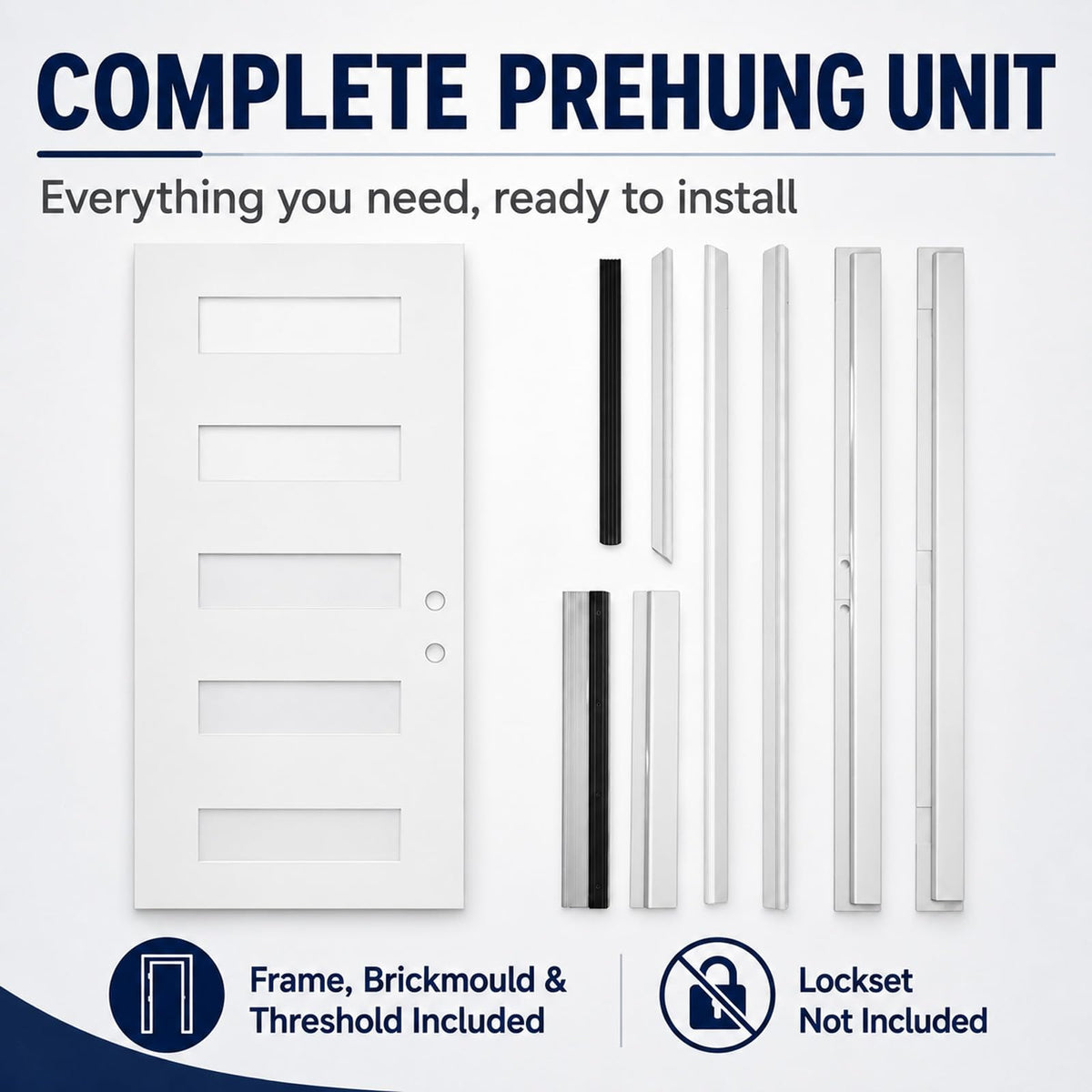 36"x80" Fiberglass Entry Door D875683
