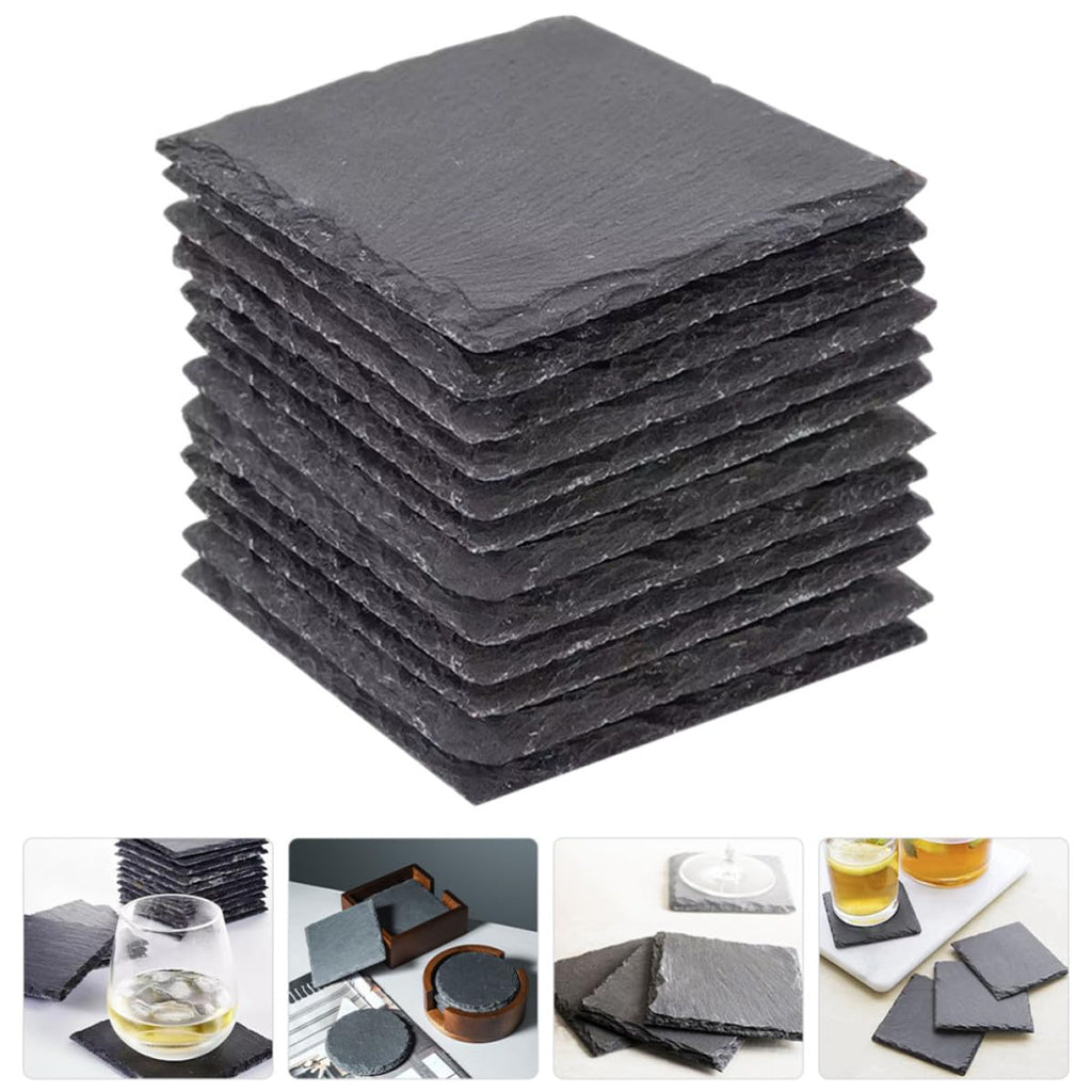 Natural Stone Coasters Set 12pcs V955213