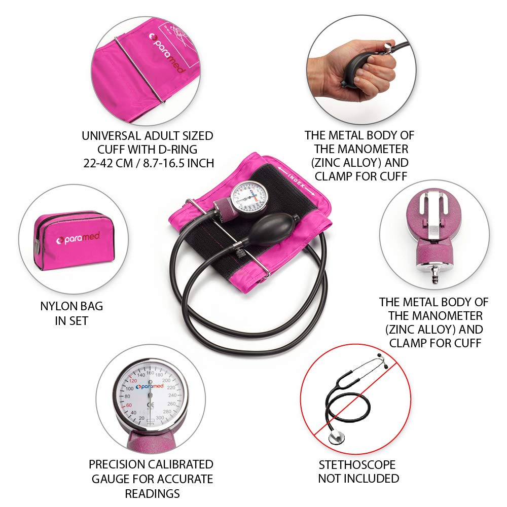 Manual Blood Pressure Cuff with Universal Cuff and Carrying Case S4180