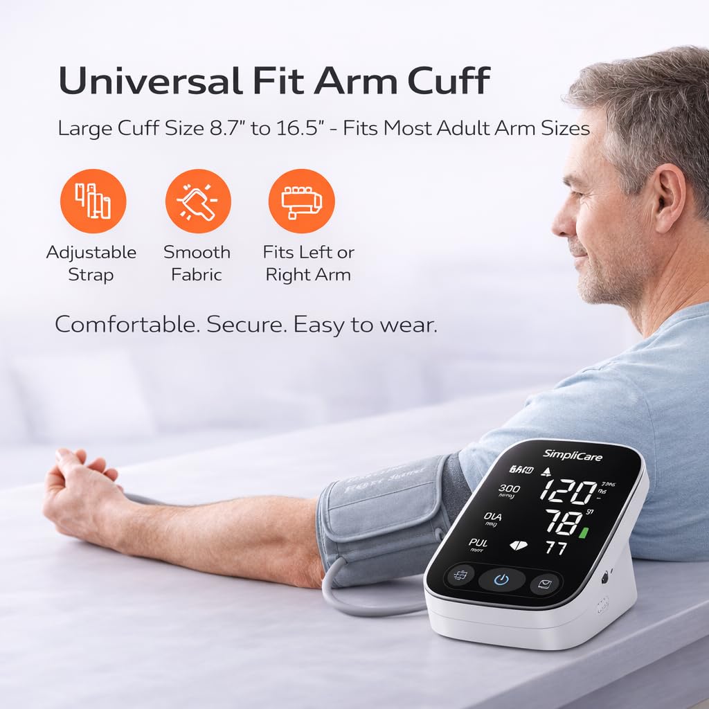 Blood Pressure Monitor with XL Cuff and LED Display U1816