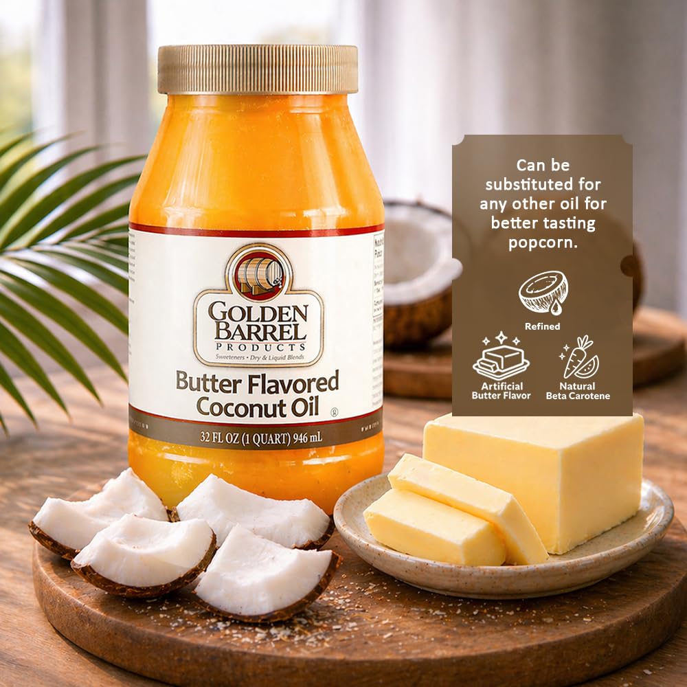 Butter Flavored Coconut Oil, 32 oz N20749