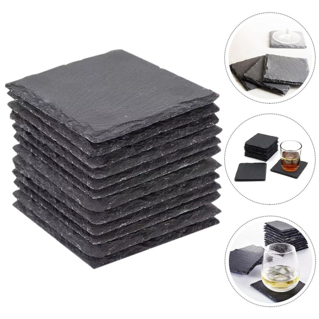 Natural Stone Coasters Set 12pcs V955213