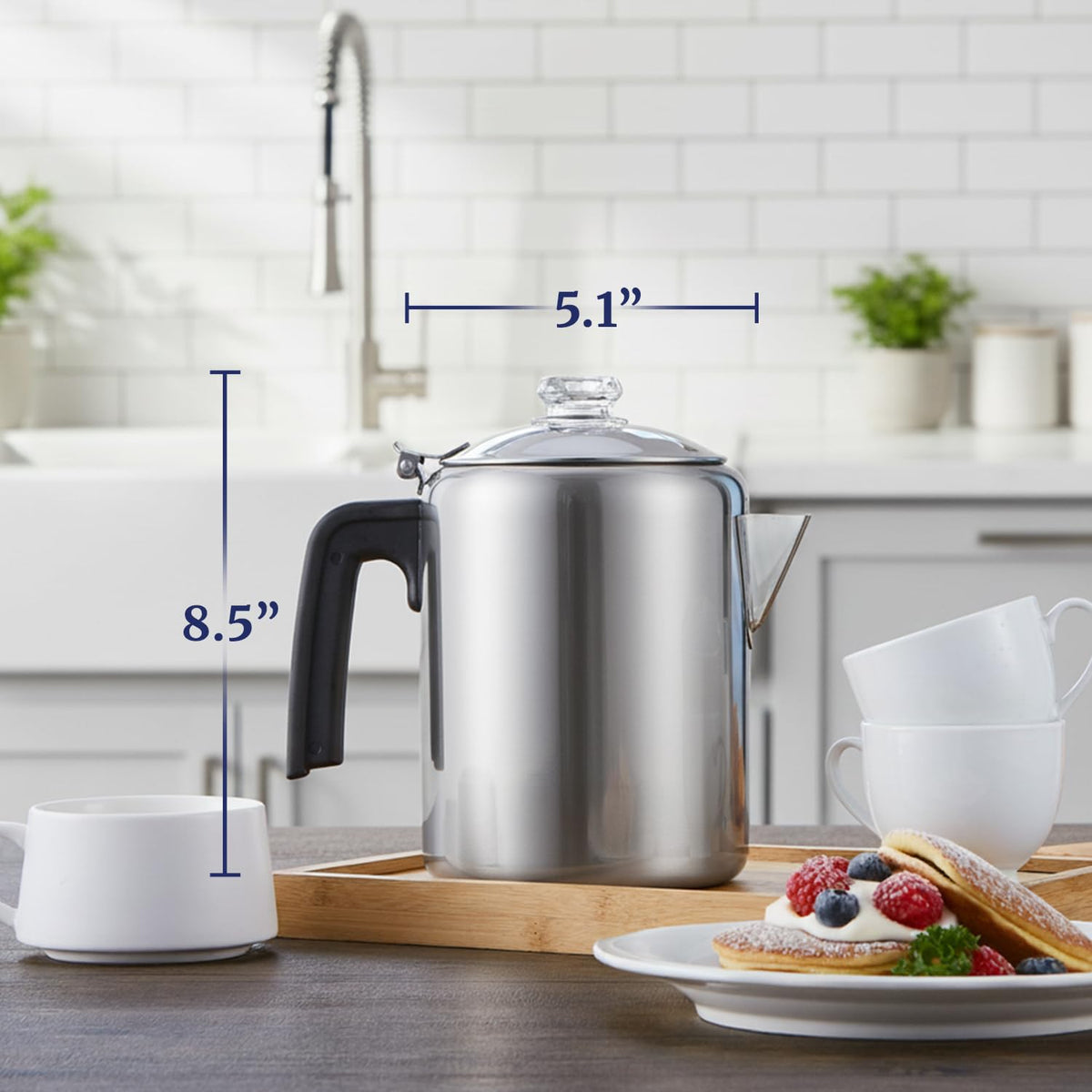 8-Cup Stovetop Coffee Percolator Z18679