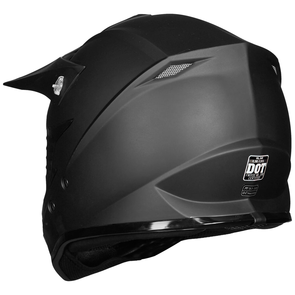 Adult Full Face Motorcycle Helmet, DOT Approved, Matte Black K3096