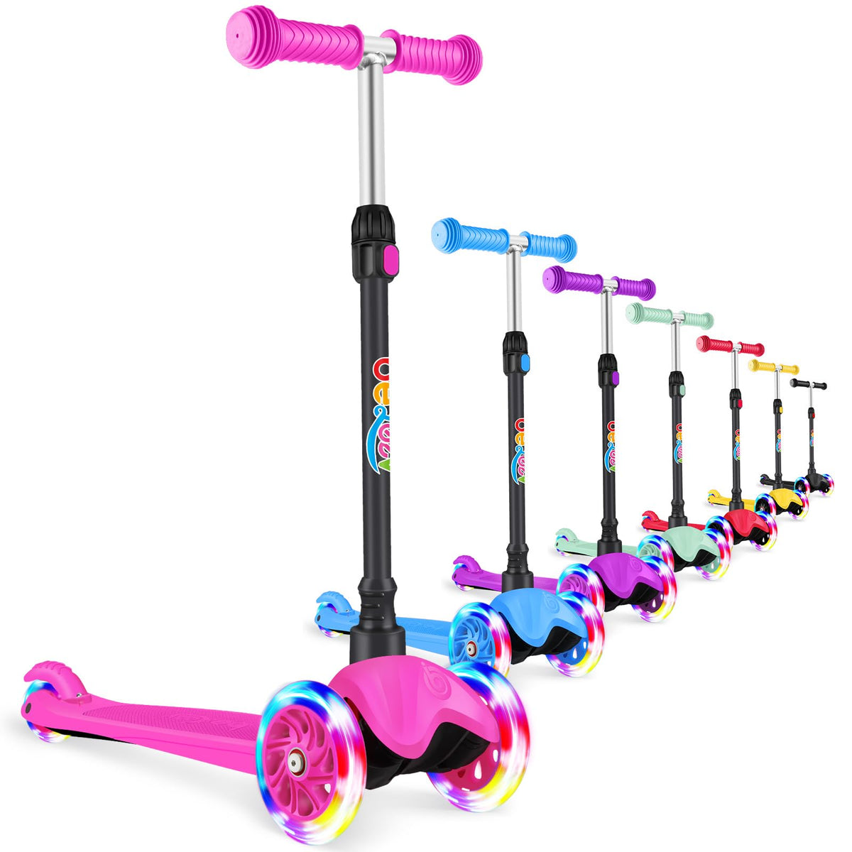 3 Wheel Kids Scooter with Light up Wheels X8763