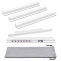 Set of 4 Magnetic Wooden Mahjong Racks with Pushers O761386