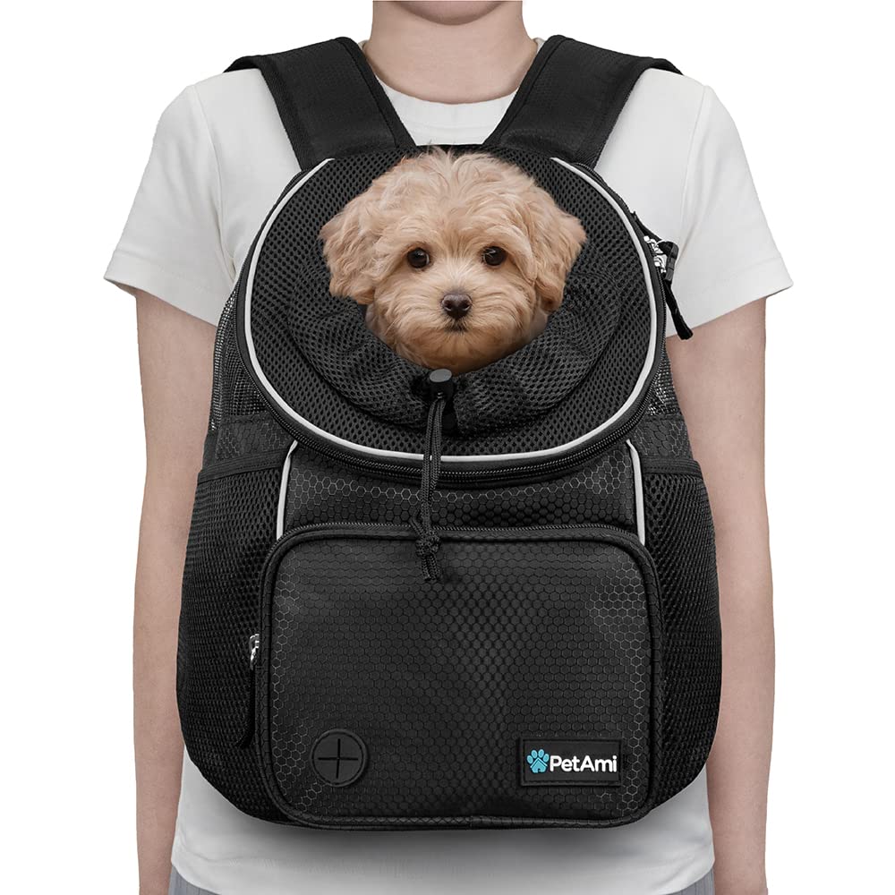 Adjustable Dog & Cat Carrier Backpack, Black B1249