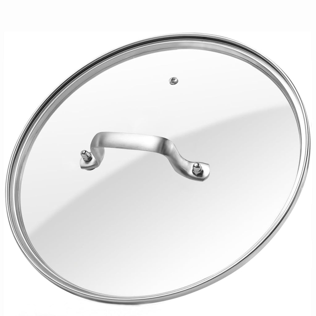 10 Inch Glass Lid for Cast Iron Skillet, Frying Pan, Skillet - Dishwasher Safe D254