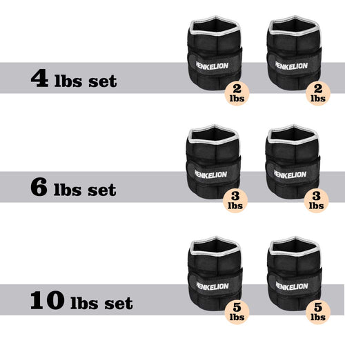 1 Pair Adjustable Ankle Weights Set X335194