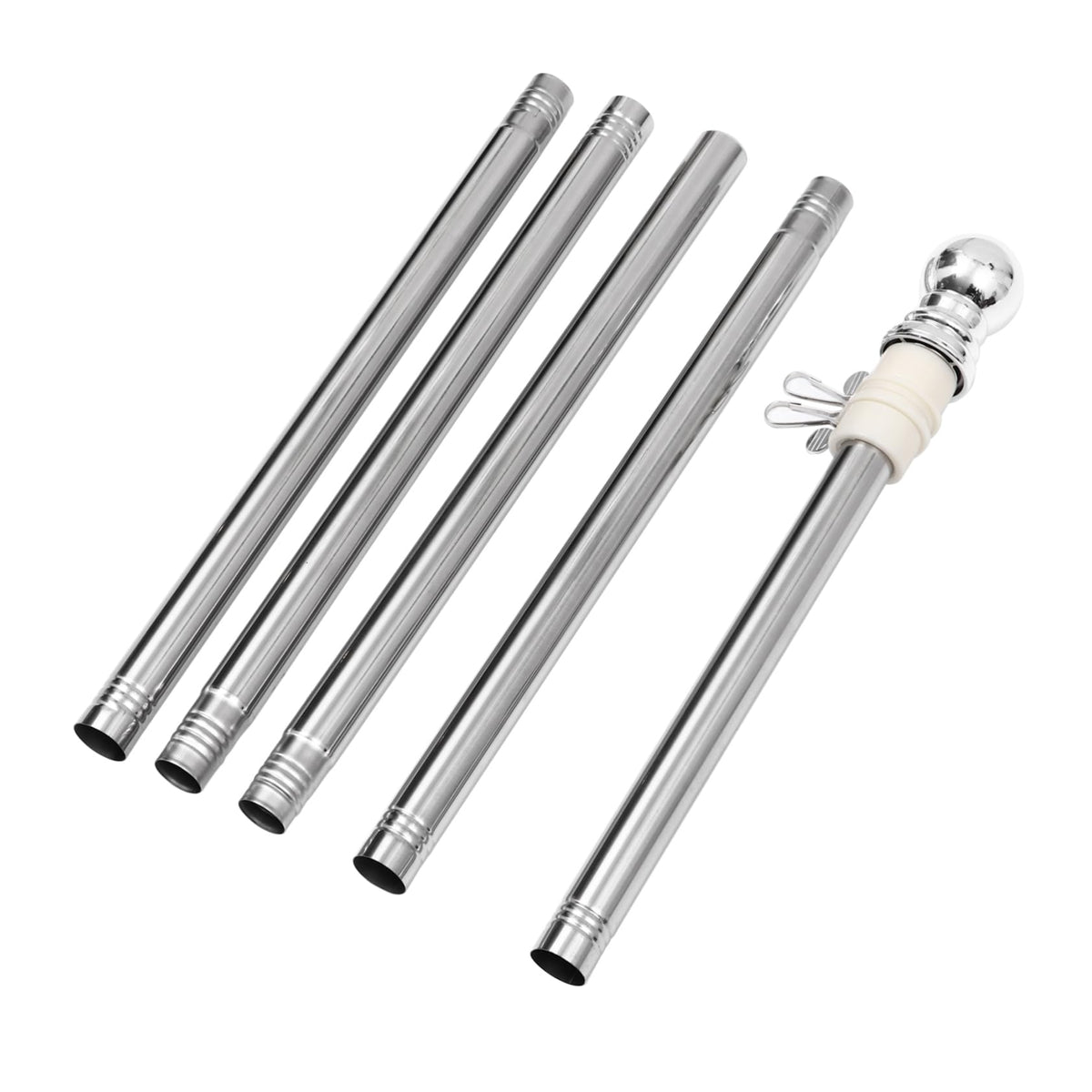Stainless Steel 6 Foot Adjustable Wall Mount Flagpole Kit X9542