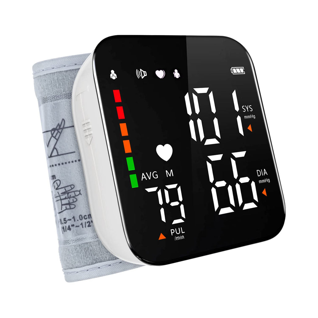 Wrist Blood Pressure Monitor Automatic Talking Digital LED Display A752774