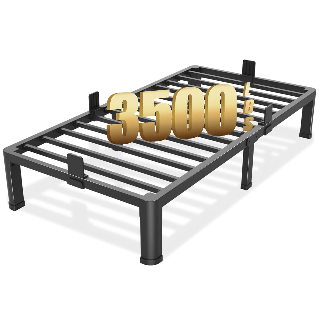 10 inch Twin Bed Frame with Round Corner Legs J839