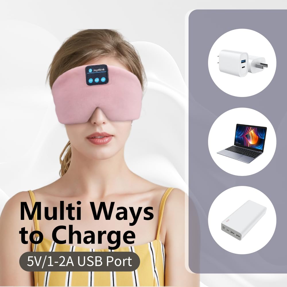 Silk Bluetooth Sleep Mask Headband Earphones F4493