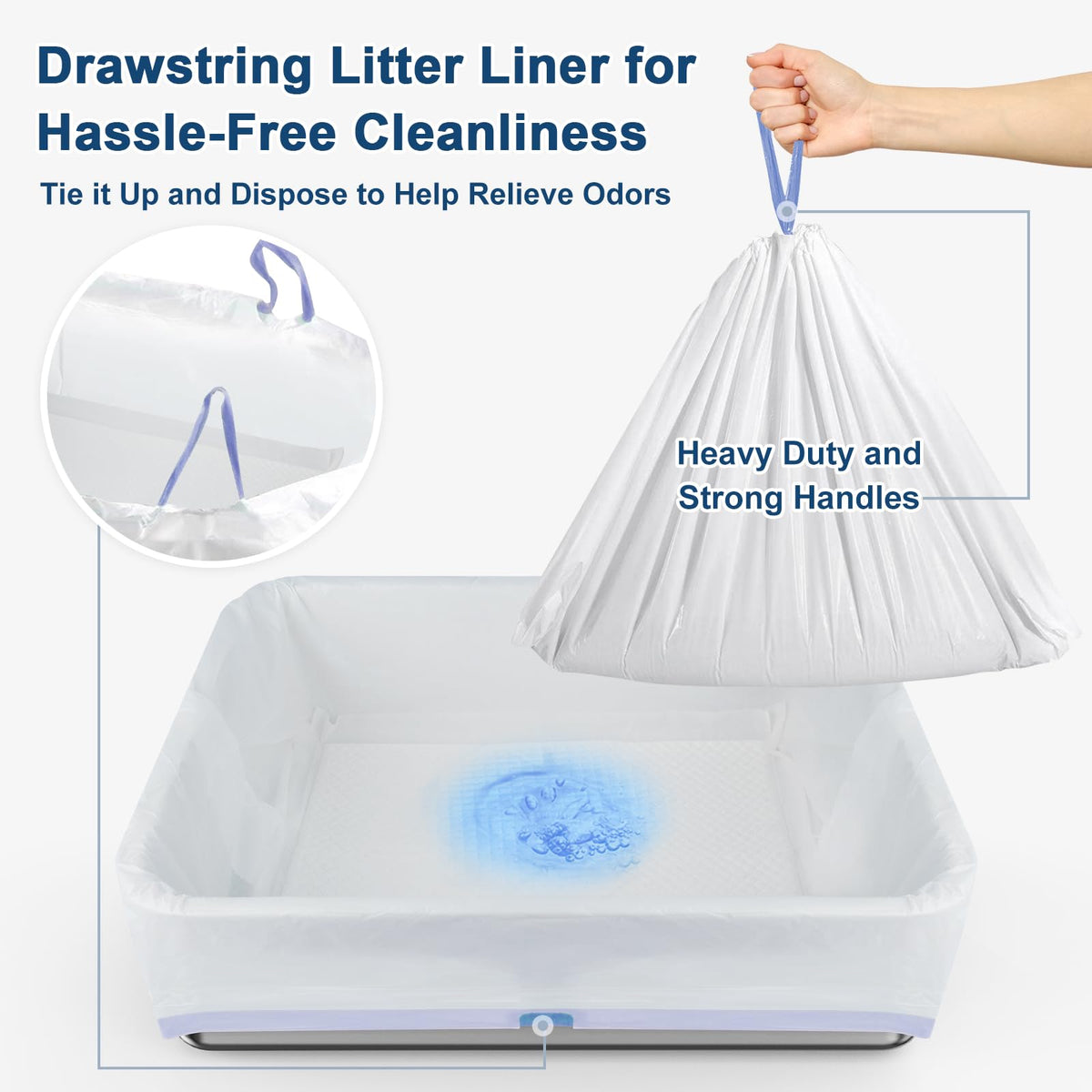 XL Stainless Steel Sifting Litter Box with Lid R566