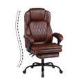 Big and Tall Ergonomic High Back PU Leather Reclining Office Chair with Footrest C927