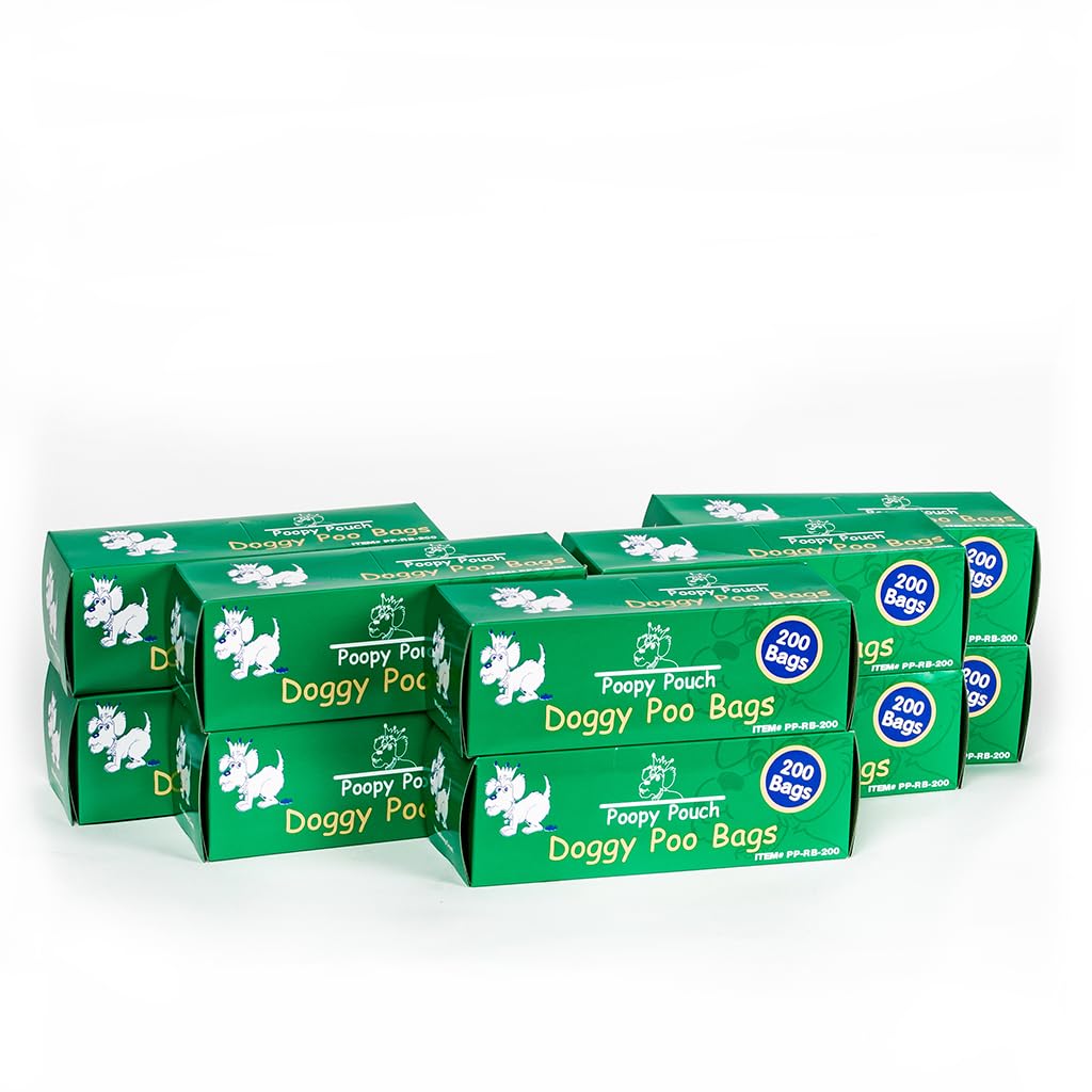 2,000pcs 8"x13" Green Pet Waste Bags F66529