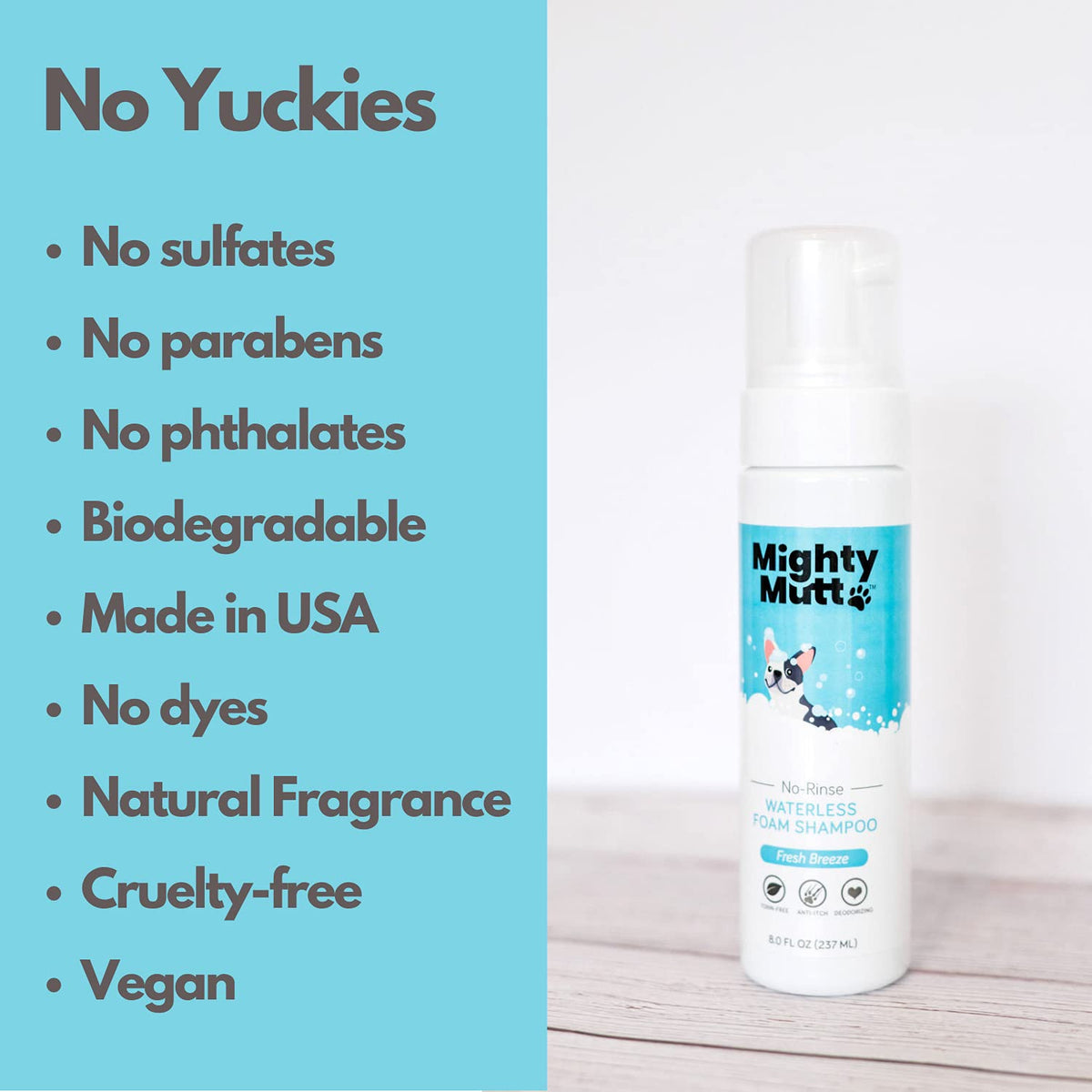 Hypoallergenic Waterless Dog Shampoo 8 fl oz Z99905