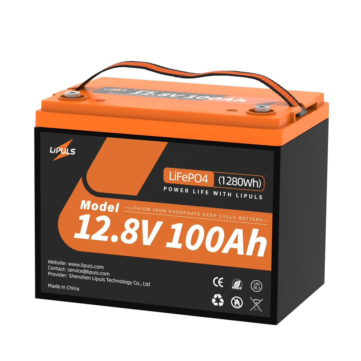 12.8V 100Ah LiFePO4 Deep Cycle Battery X659