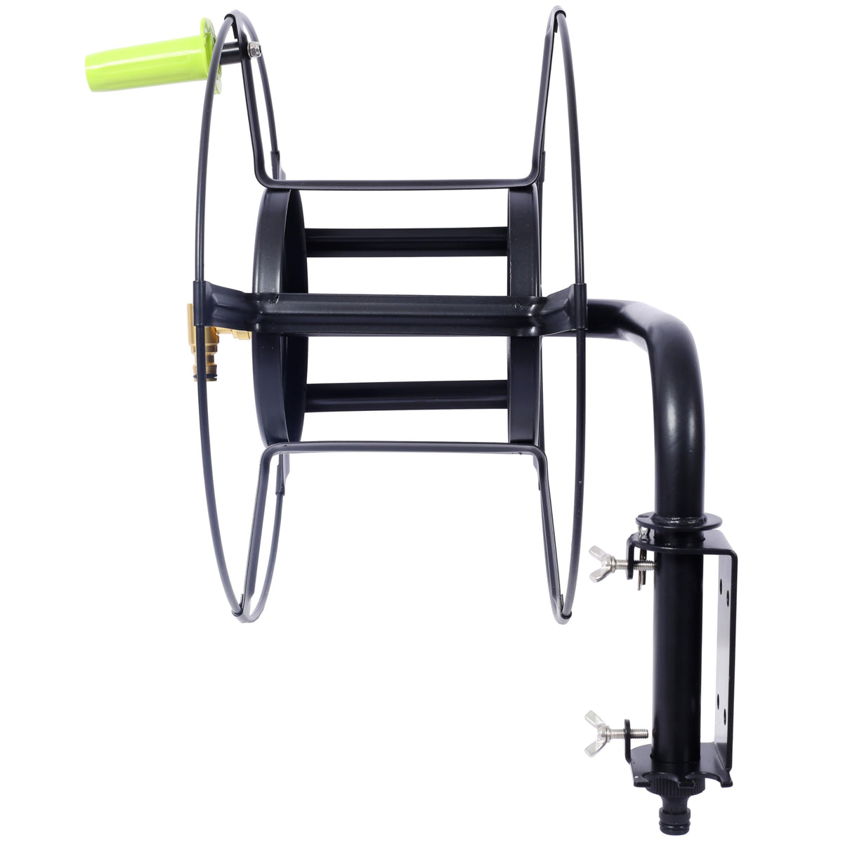Black Heavy Duty Steel Swivel Hose Reel H84242