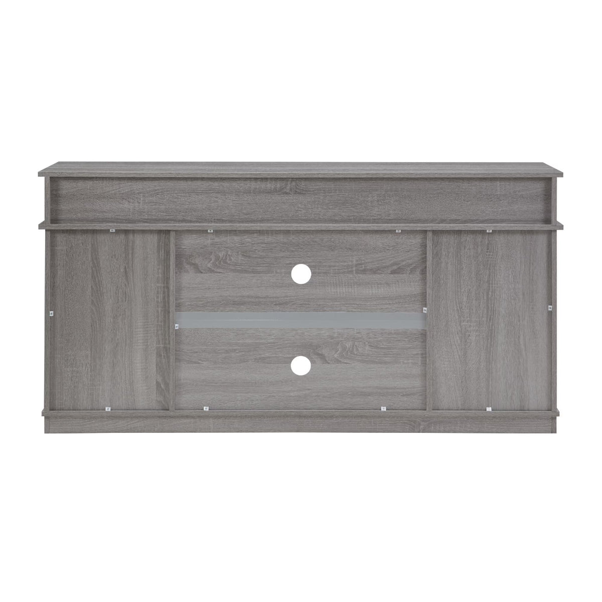 65" Grey TV Stand with Sliding Doors M8926
