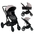 2-in-1 Foldable Baby Stroller with Extendable Canopy Y989
