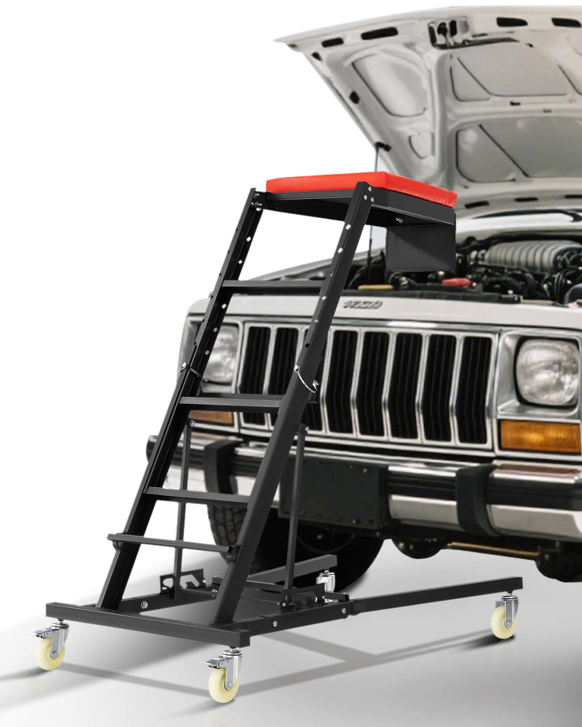 Padded Automotive Creeper with 4 Swivel Wheels H7272