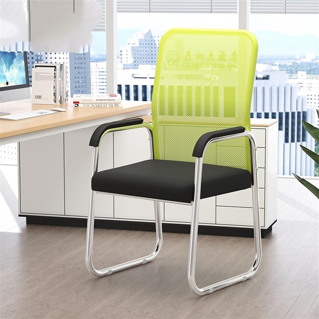 Breathable Mesh Office Chair with Armrests and Chrome Plated Metal Frame X180992