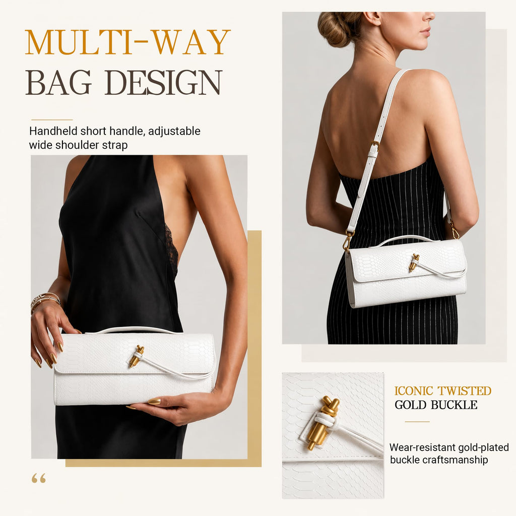 Woven Snake Print Crossbody Shoulder Bag D6133
