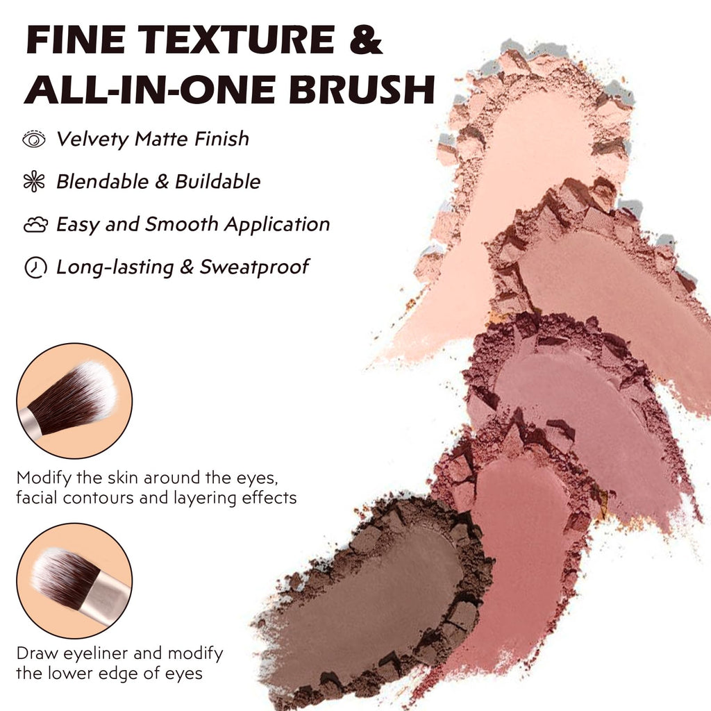 5 Colors Matte Eyeshadow Palette T609582