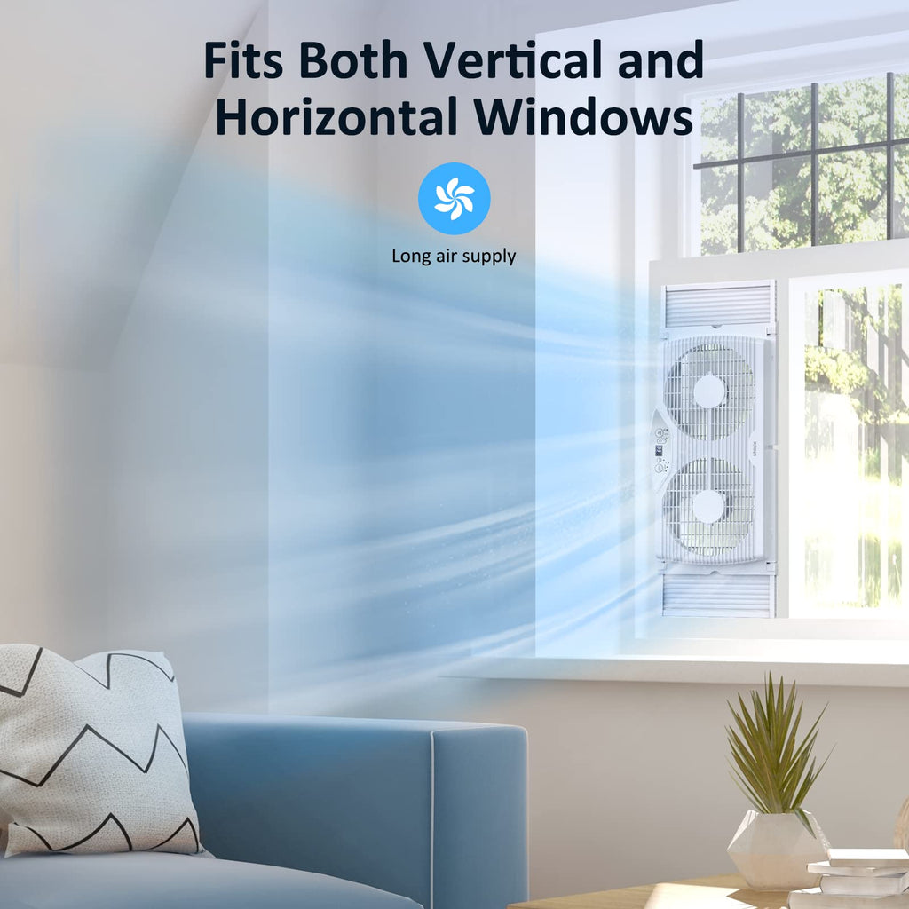 9'' Window Fan with Thermostat L7604