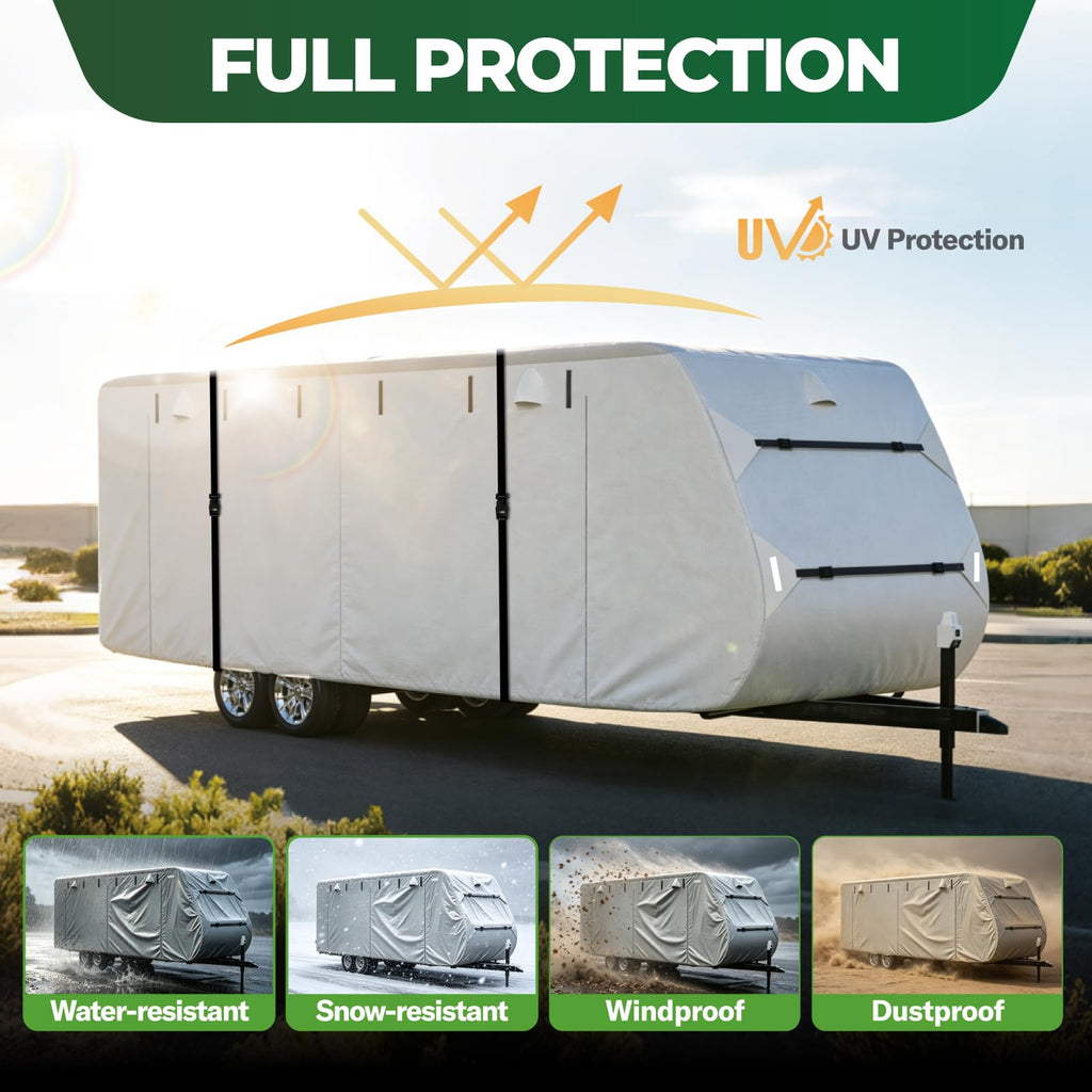 Grey 27'-30' RV Travel Trailer Cover Y80201